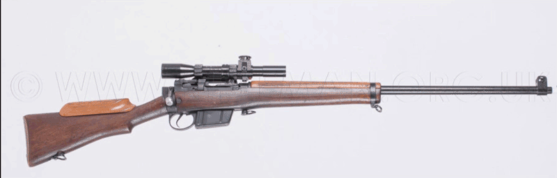 Enfield L42A1 Manually-Actuated Bolt-Action Military / Police Sniper Rifle